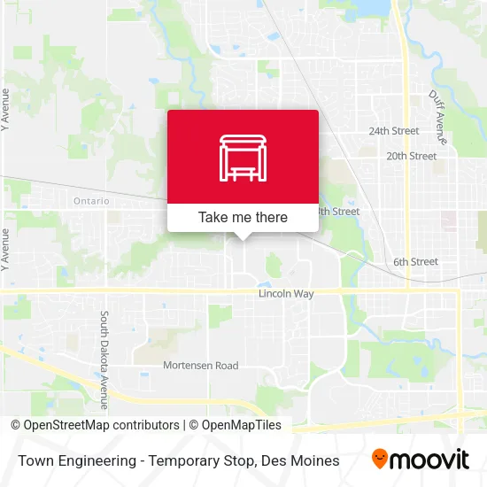 Town Engineering - Temporary Stop map