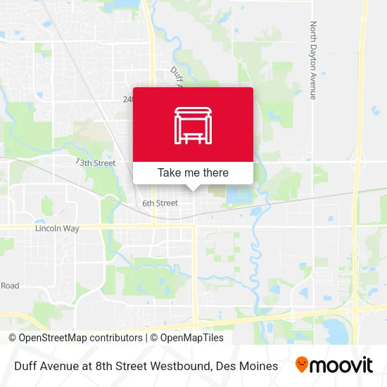 Mapa de Duff Avenue at 8th Street Westbound