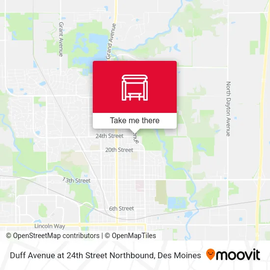 Duff Avenue at 24th Street Northbound map