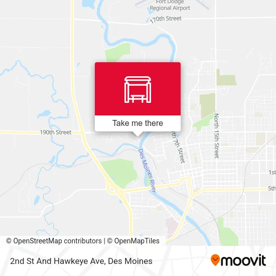 2nd St And Hawkeye Ave map