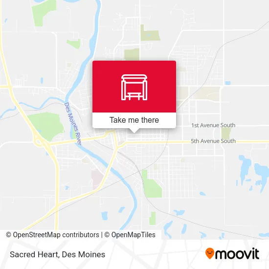 Sacred Heart map