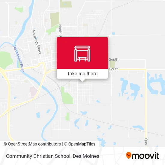 Community Christian School map