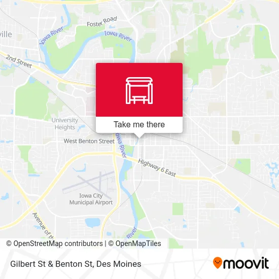 Gilbert St & Benton St map