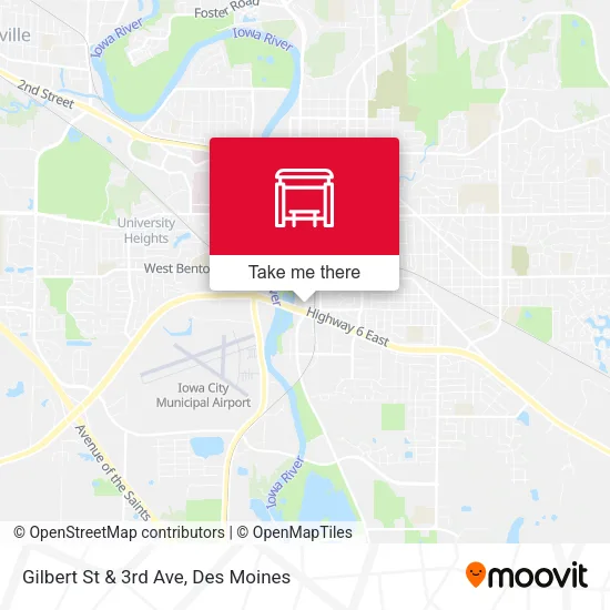 Gilbert St & 3rd Ave map