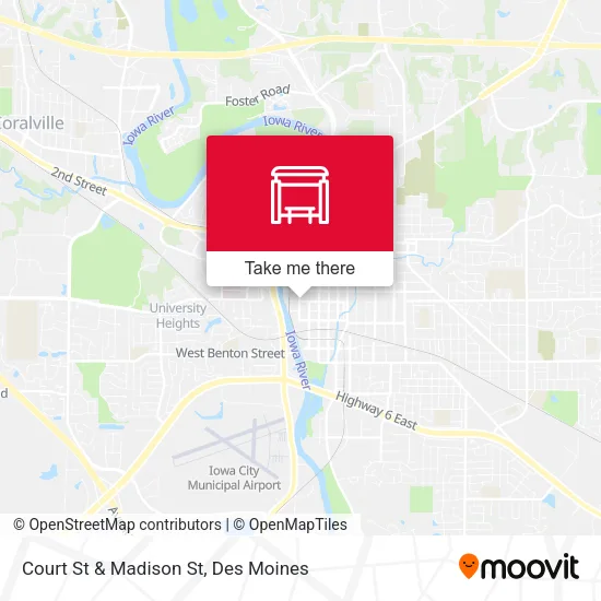 Court St & Madison St map