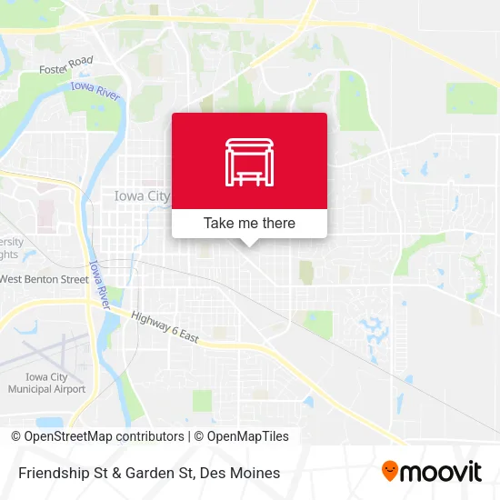 Friendship St & Garden St map