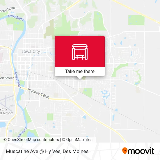 Mapa de Muscatine Ave @ Hy Vee