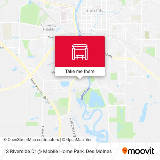 S Riverside Dr @ Mobile Home Park map