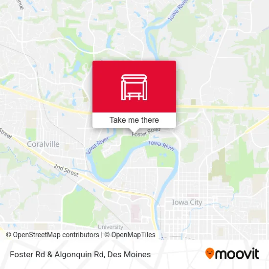 Foster Rd & Algonquin Rd map