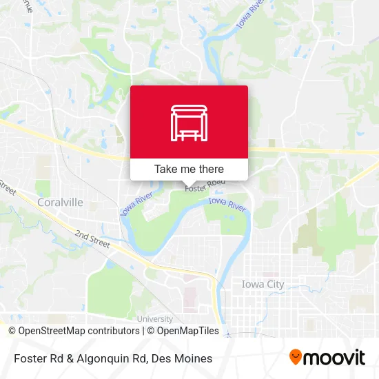 Foster Rd & Algonquin Rd map