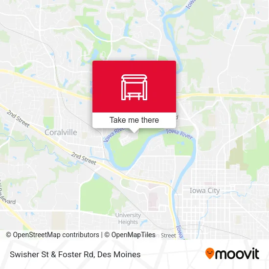 Swisher St & Foster Rd map