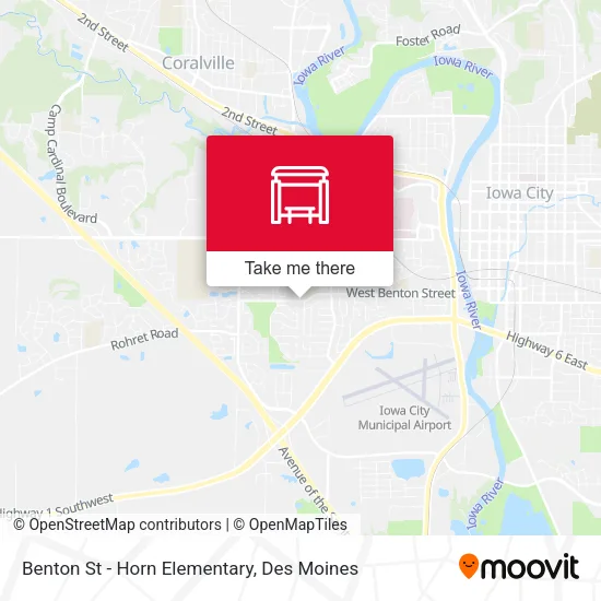 Benton St - Horn Elementary map