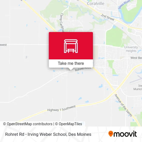 Rohret Rd - Irving Weber School map