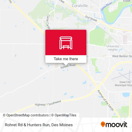 Rohret Rd & Hunters Run map