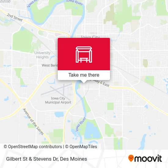 Gilbert St & Stevens Dr map