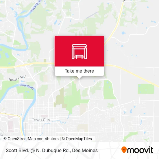 Mapa de Scott Blvd. @ N. Dubuque Rd.