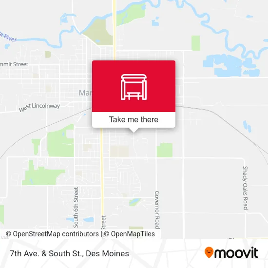 7th Ave. & South St. map