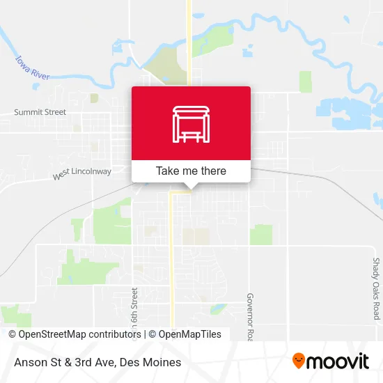 Anson St & 3rd Ave map