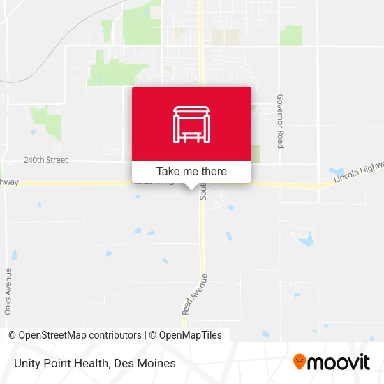 Unity Point Health map