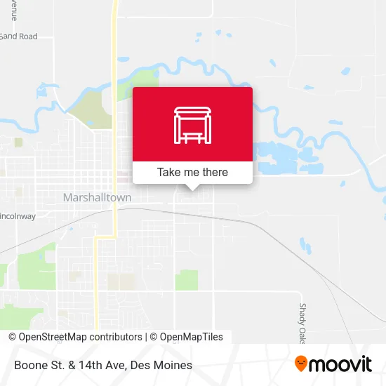 Boone St. & 14th Ave map