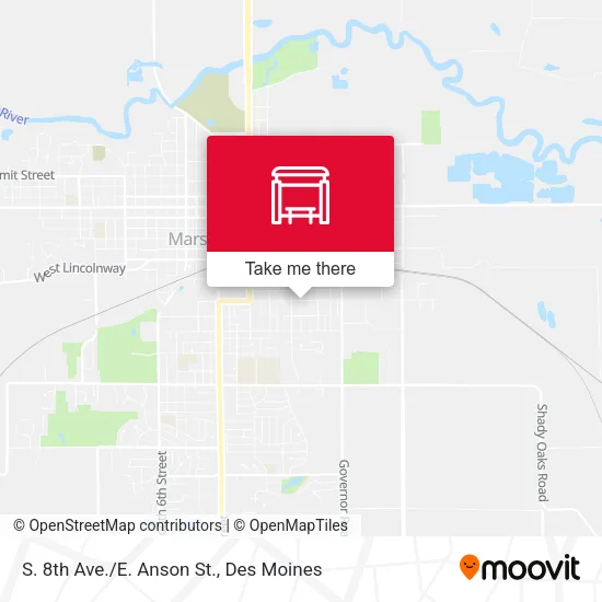 S. 8th Ave./E. Anson St. map