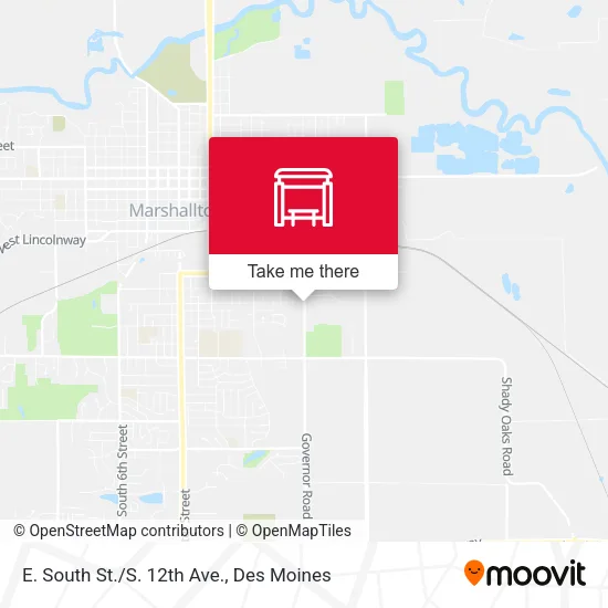 E. South St./S. 12th Ave. map