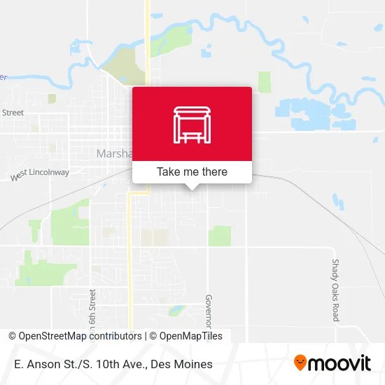 E. Anson St./S. 10th Ave. map