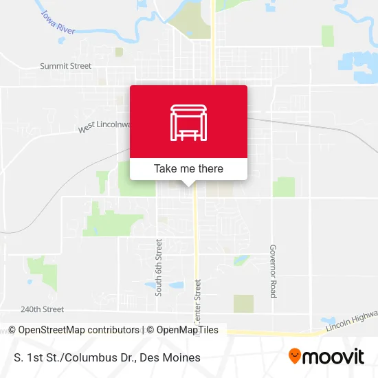 S. 1st St./Columbus Dr. map