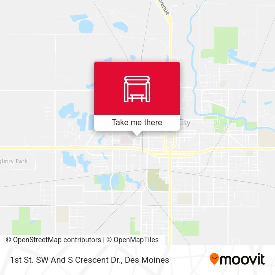 1st St. SW And S Crescent Dr. map