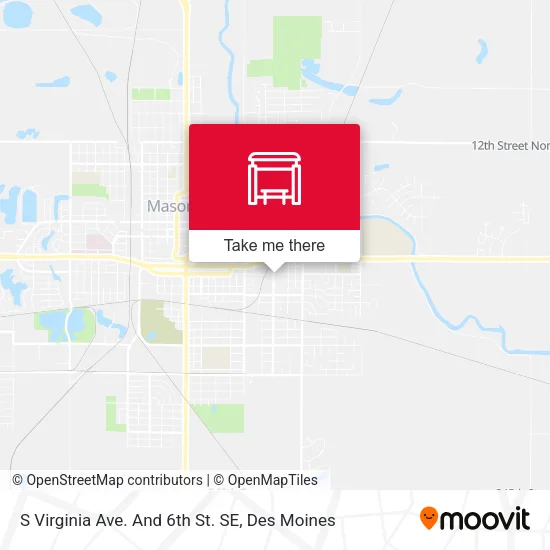 Mapa de S Virginia Ave. And 6th St. SE