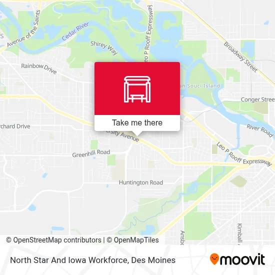 North Star And Iowa Workforce map