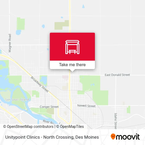 Unitypoint Clinics - North Crossing map