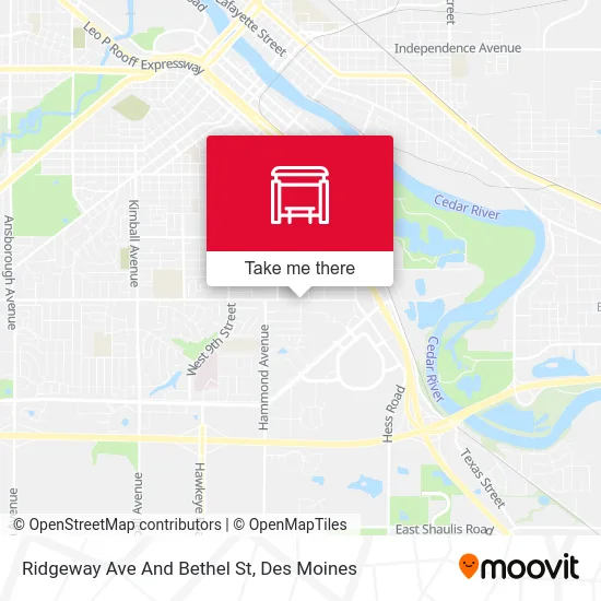 Ridgeway Ave And Bethel St map