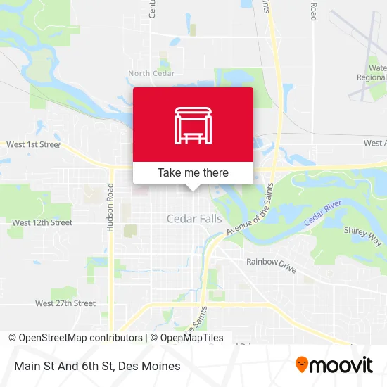 Main St And 6th St map