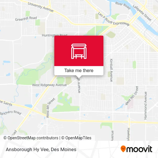 Ansborough Hy Vee map