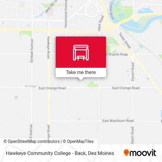 Hawkeye Community College - Back map