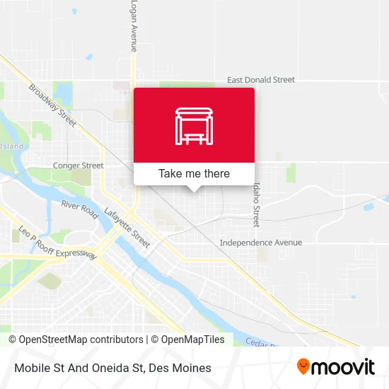 Mobile St And Oneida St map