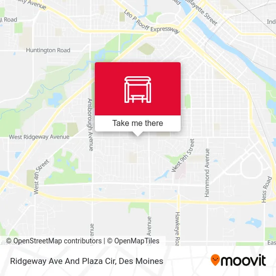 Ridgeway Ave And Plaza Cir map