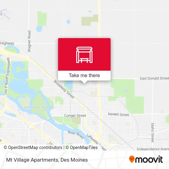 Mt Village Apartments map