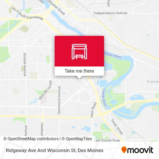 Ridgeway Ave And Wisconsin St map