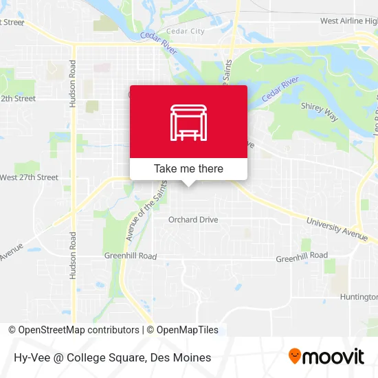 Hy-Vee @ College Square map
