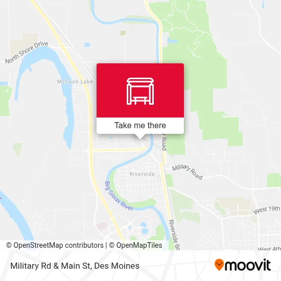 Military Rd & Main St map