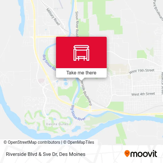 Riverside Blvd & Sve Dr map