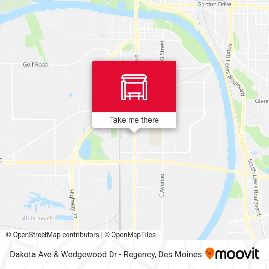 Dakota Ave & Wedgewood Dr - Regency map