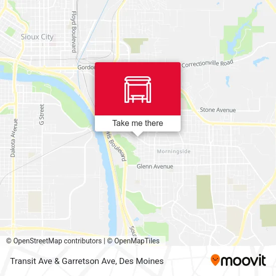 Transit Ave & Garretson Ave map
