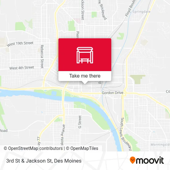 3rd St & Jackson St map