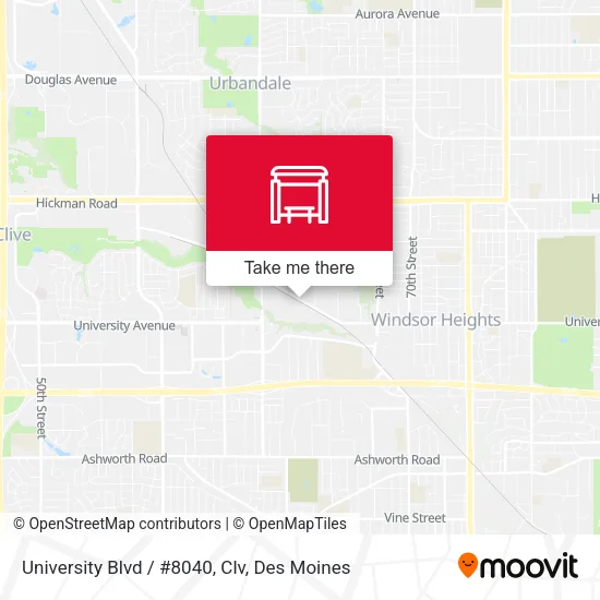 University Blvd / #8040, Clv map