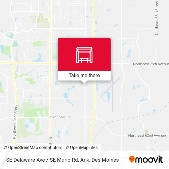 SE Delaware Ave / SE Mario Rd, Ank map