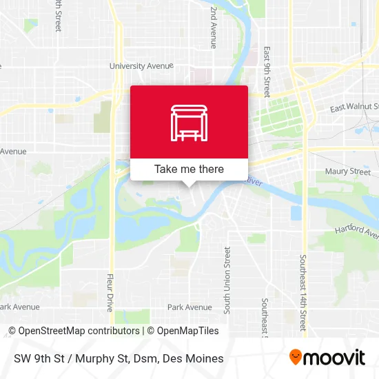 SW 9th St / Murphy St, Dsm map