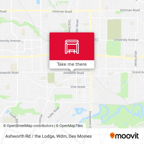 Mapa de Ashworth Rd / the Lodge, Wdm
